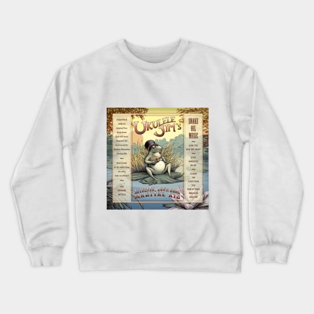 Ukulele Jim's Authentic Down Home Marital Aid Crewneck Sweatshirt by UkuleleJim